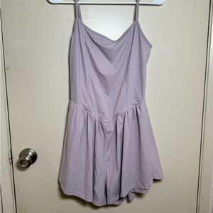Lilac Sleeveless Athletic Romper